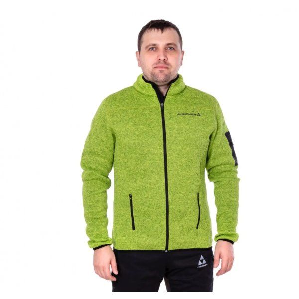 Куртка мужская FISCHER Fleece Logo (зел.) (L)
