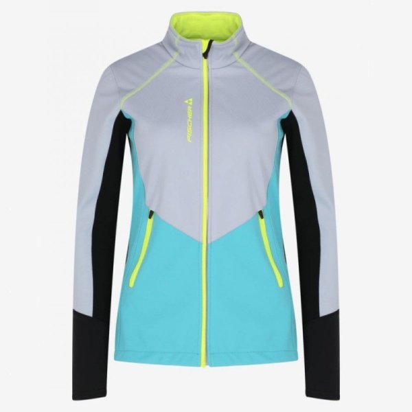 Куртка женская FISCHER Softshell Warm (бирюз.-сер.) р-р 46 (M)