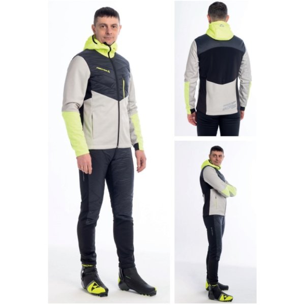 Куртка мужская FISCHER Hybrid (сер.) р-р 54 (XXL)