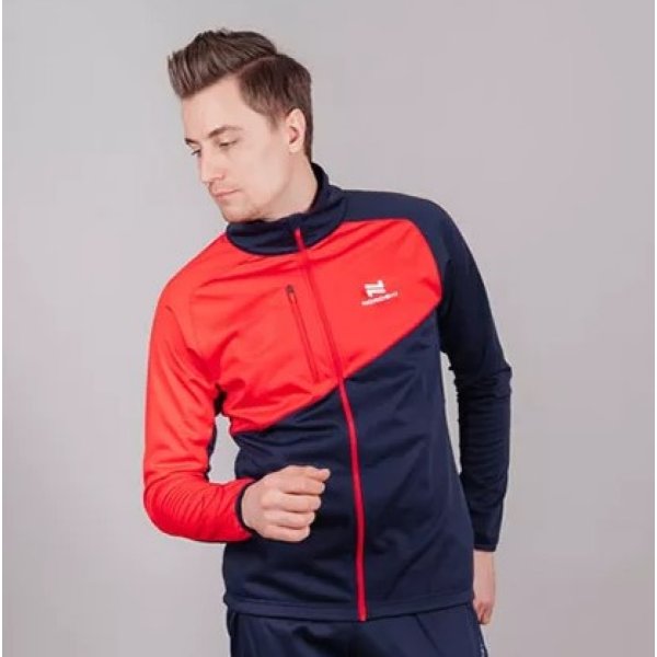 Разминочная куртка Nordski Premium Blueberry/Red (46-S)