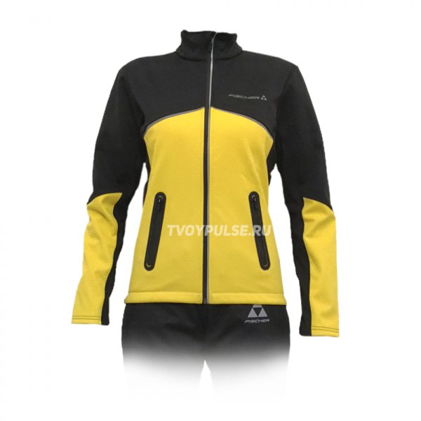 Куртка детская FISCHER Softshell Warm (черно-лим.) рост 164