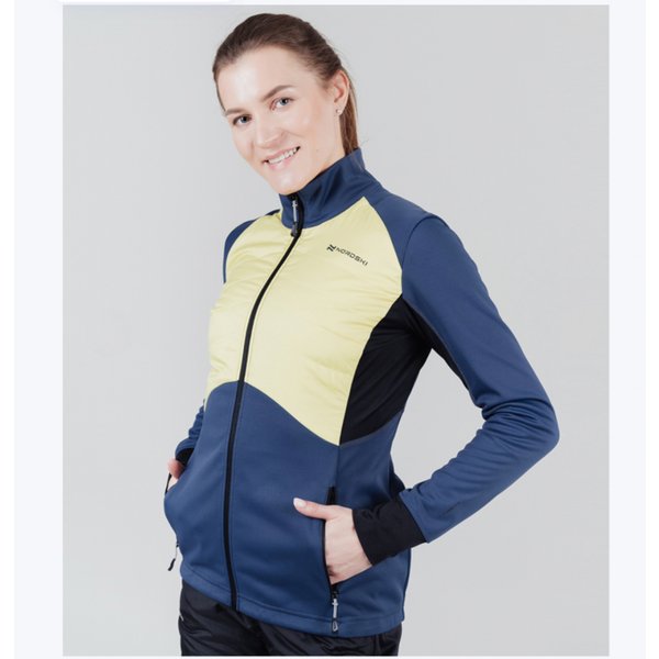 Разминочная куртка NordSki Hybrid Blue/Yellow 38-S