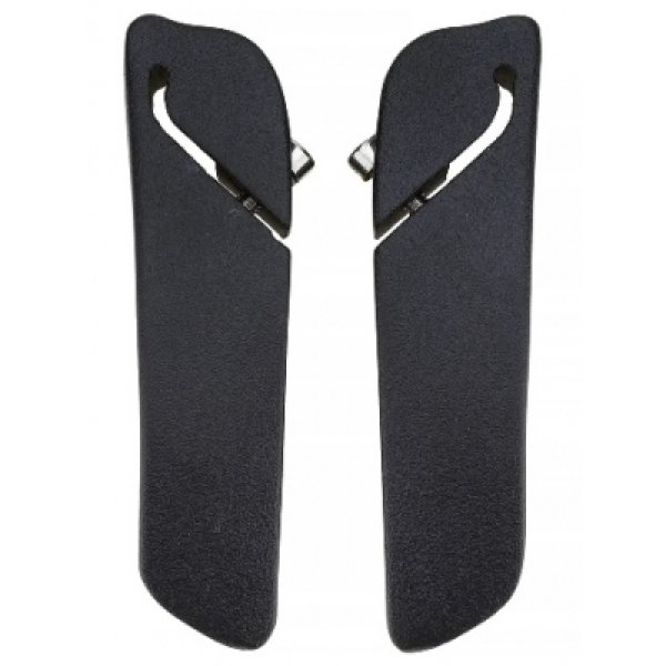 Рога на руль алюминиевые 22,2*100мм Vinca Sport, чёрные, торцевое крепление