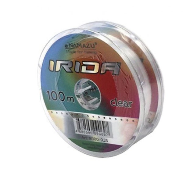 Леска Namazu Irida, L-100 м, d-0,16 мм, test-2,34 кг, прозрачная