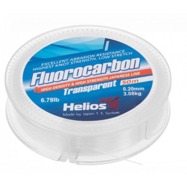 Леска FLUOROCARBON Transparent 0,20mm/50 (HS-FCT 20/50) Helios