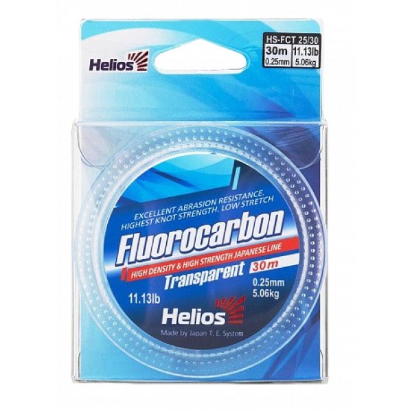 Леска FLUOROCARBON Transparent 0,25mm/30 (HS-FCT 25/30) Helios