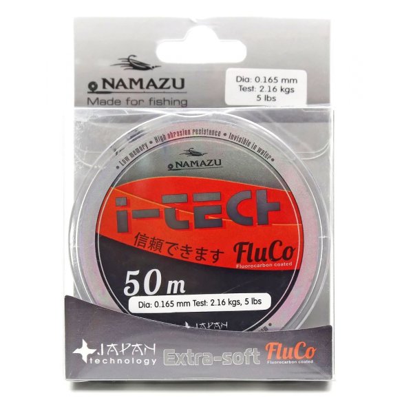 Леска Namazu I-Tech Fluco Ø - 0,203мм, тест 3,20кг, 50м