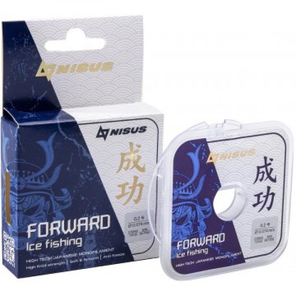 Леска FORWARD ICE FISHING 0,148mm/50m Nylon Transparent (N-FIF-0.148-50) Nisus