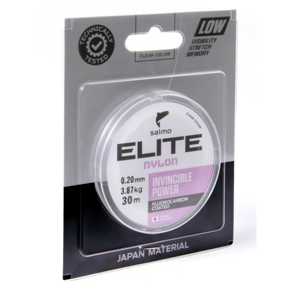 Леска флюорокарбон Salmo Elite FLUORO COATED NYLON Ø - 0,20мм, тест 3,87кг, 30м