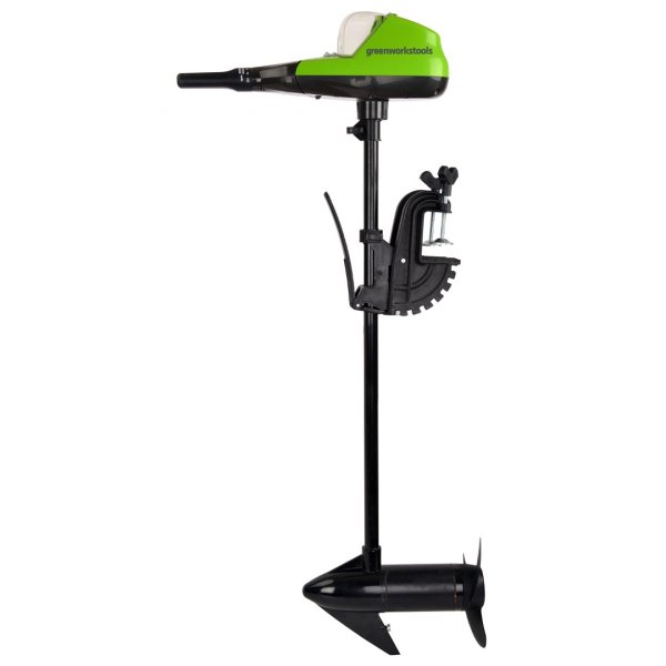 Лодочный мотор аккумуляторный Greenworks G40TM55, 40V, 25 кг, без АКБ иЗУ