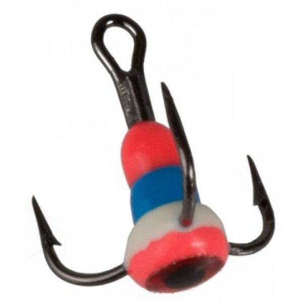 Тройник MUSTAD №8 3D глазок с эпоксидом 109P c фосфором Helios (TRMS-8-E-109P)