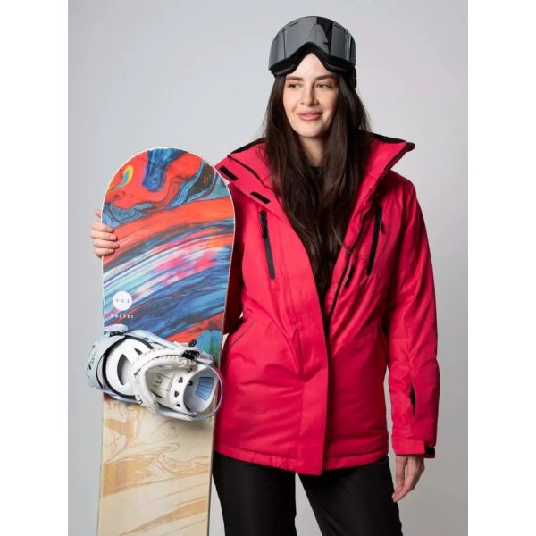 Горнолыжная куртка SAIMAA бордовый (L)