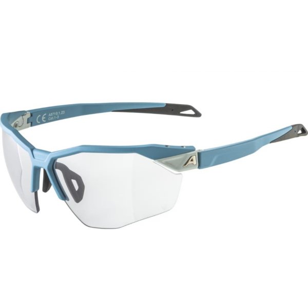 Очки солнцезащитные ALPINA Twist Six Hr V Smoke-Blue Matt/Varioflex Black Cat. 1-3