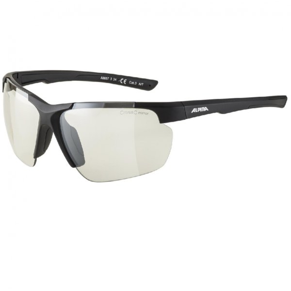 Очки солнцезащитные ALPINA Defey HR Black Matt/Clear Mirror Cat.1