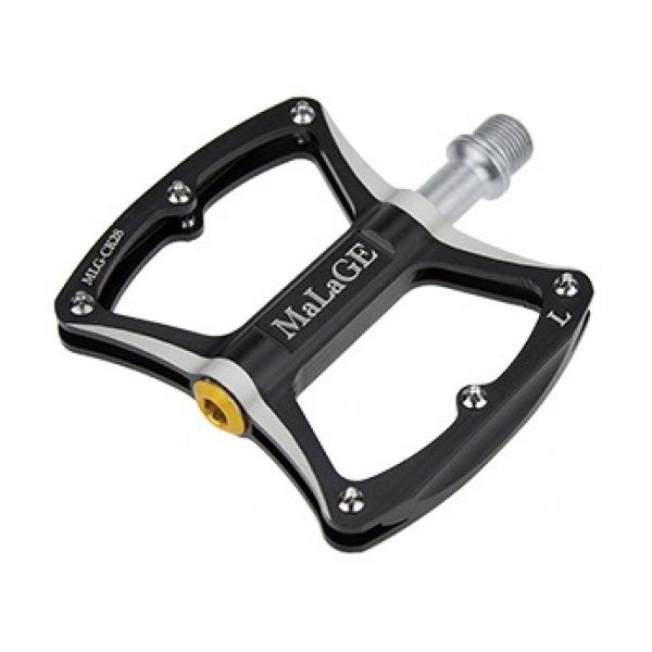 Педали MALAGE CK28 CNC, алюминиевые, черные, резьба 9/16, пром.подшипники