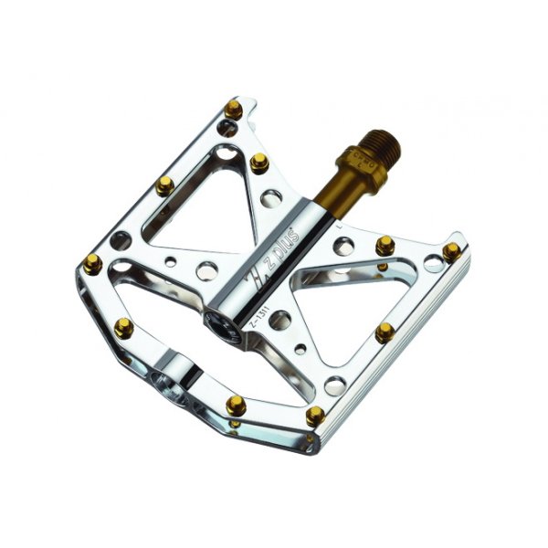 Педали Z PLUS Z-1311, CNC-обработка, ось Cr-Mo, алюминиевые, резьба 9/16, пром.подшипники