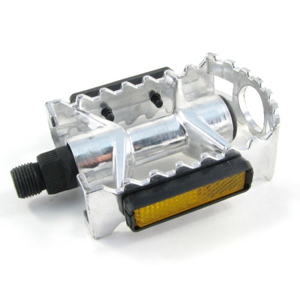 Педали Vinca Sport VP 04А, алюминиевые, серебристые, резьба 9/16, 95х65мм