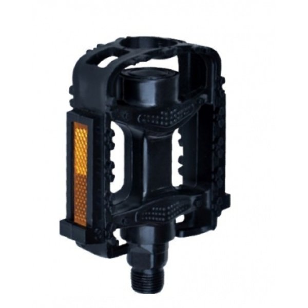 Педали пластиковые детские, Vinca Sport VP 831, 90x77мм, ось 1/2, черные