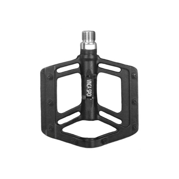 Педали Vinca Sport VP 999S, алюминиевые, черные, резьба 9/16, 114 х 108мм, 3 пром.подшипника