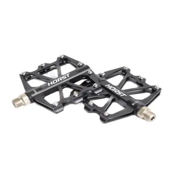 Педали HORST H518 алюминиевые, 340г. с 4 пром.подшипником, ось Cr-Mo, резьба 9/16