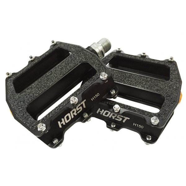 Педали HORST H150 алюминиевые, 375г. ось Cr-Mo, резьба 9/16, с пром.подшипником