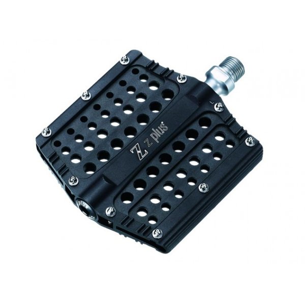 Педали Z PLUS Z-1106, алюминиевые, черные, резьба 9/16, пром.подшипники