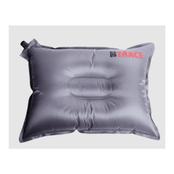 Подушка самонадувающаяся BTrace Basic 43*34*8,5 см (серый)