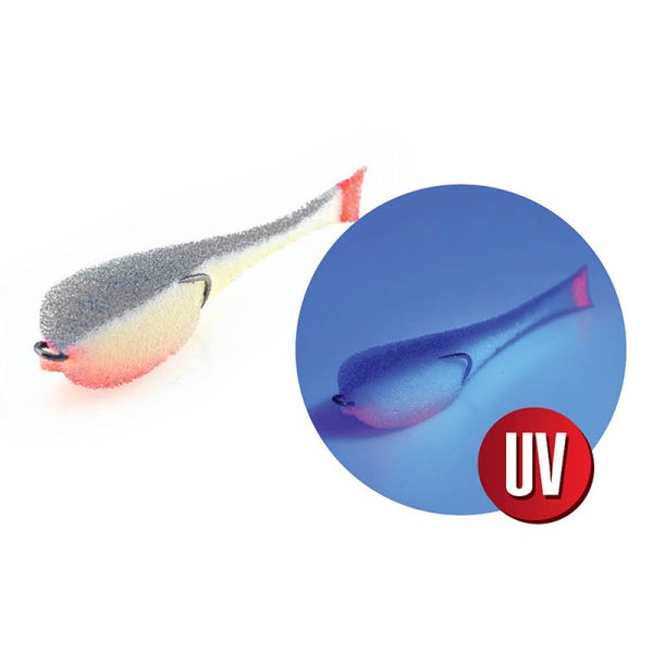 Поролоновая рыбка YAMAN на двойнике, р. 95 мм, цвет 18 UV (5 шт.)