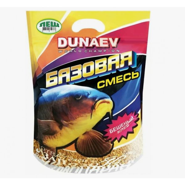 Прикормка DUNAEV Базовая смесь 2,5кг Лещ