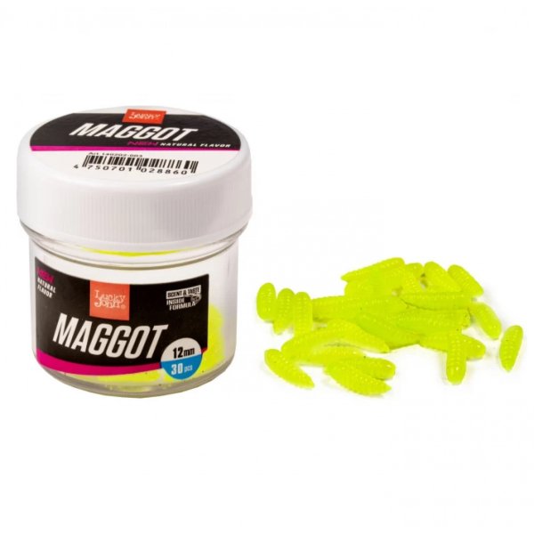 Насадки искусст. съедоб. LJ Pro Series MAGGOT GREEN опаоыш 12мм 30шт.