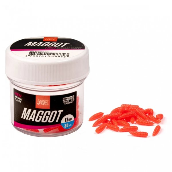 Насадки искусст. съедоб. LJ Pro Series MAGGOT RED опарыш 12мм 30шт.