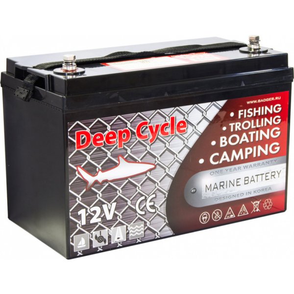 Тяговый аккумулятор для лодочного электромотора Marine Deep Cycle AGM 100Ah 12V