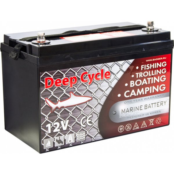 Тяговый аккумулятор для лодочного электромотора Marine Deep Cycle AGM 100Ah 12V