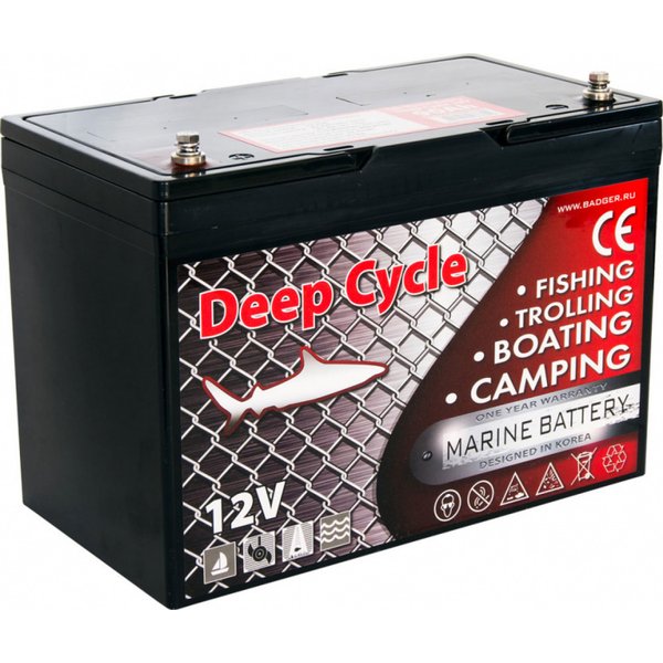Тяговый аккумулятор для лодочного электромотора Marine Deep Cycle GEL 90Ah 12V