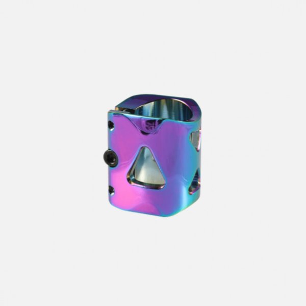 Зажим для трюкового самоката TECH TEAM 3 болта GH, HIC (Old Boy) Neo Chrome 34.9