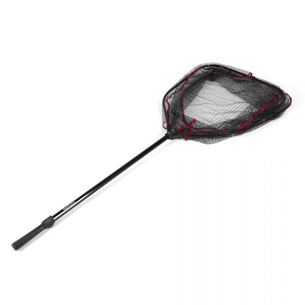 Подсачек складной телескопич. Namazu Pro NoKnot Net PVC, L- 160 см, квадратный складной обод 50 см,