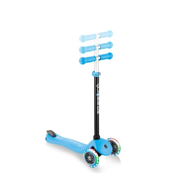 Самокат 4 в 1 Globber GO UP SPORTY PLUS LIGHTS - / Голубой