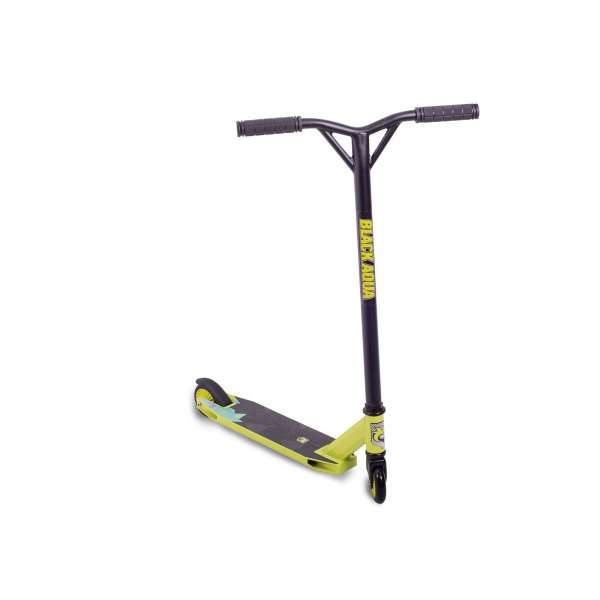 Самокат STUNT SCOOTER-2 черно-лаймовый