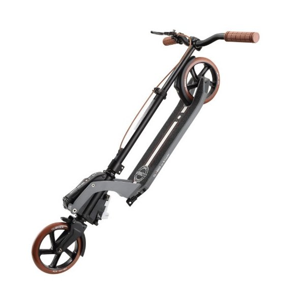 Самокат 2-х колесный Globber ONE K180 PISTON DELUXE с тормозом - / Титаниум