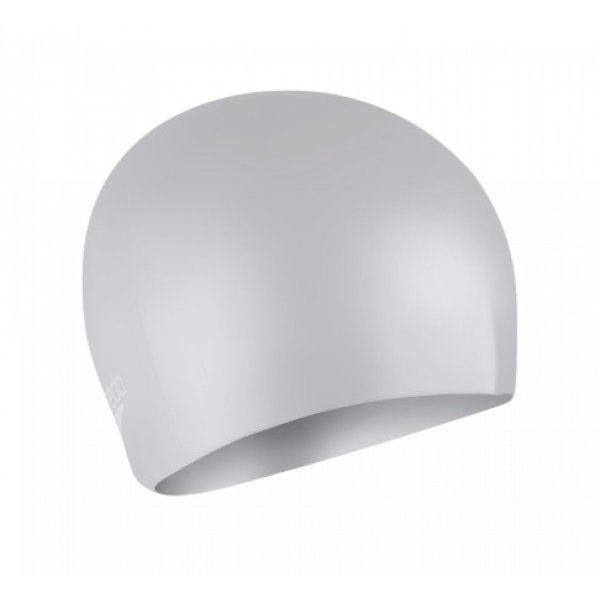 Шапочка для плавания (силикон) SPEEDO Long Hair Cap, Светло-серебристый