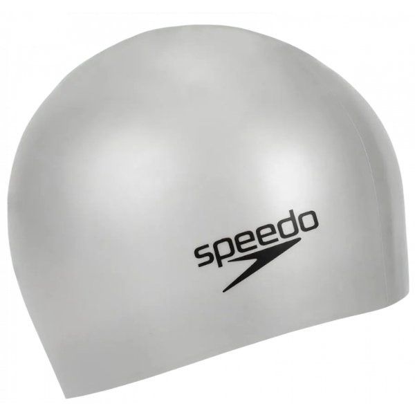 Шапочка для плавания (силикон) SPEEDO Long Hair Cap, серебристый