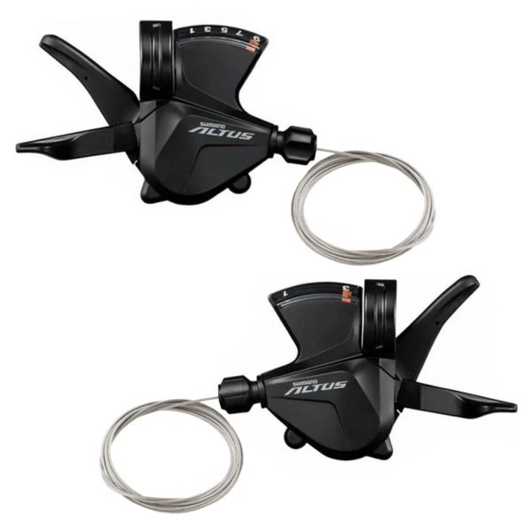 Шифтер Shimano Altus, M2010, лев. + прав, 2x9ск, тр.+оплетк