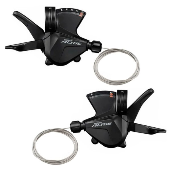 Шифтер Shimano Altus, M2010, лев. + прав, 2x9ск, тр.+оплетк