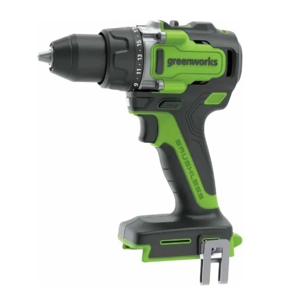 Дрель-шуруповёрт Greenworks 24V, 140Нм, бесщоточная. Без АКБ, без зарядного устройства.