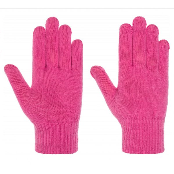 JUS303-81 L/XL Перчатки вязаные унисекс Unisex Knitted Gloves пионовый р.L/XL