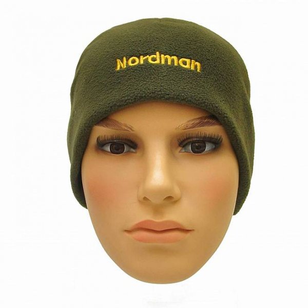 Шапка мужская флисовая двухслойная Nordman (XL, хаки)