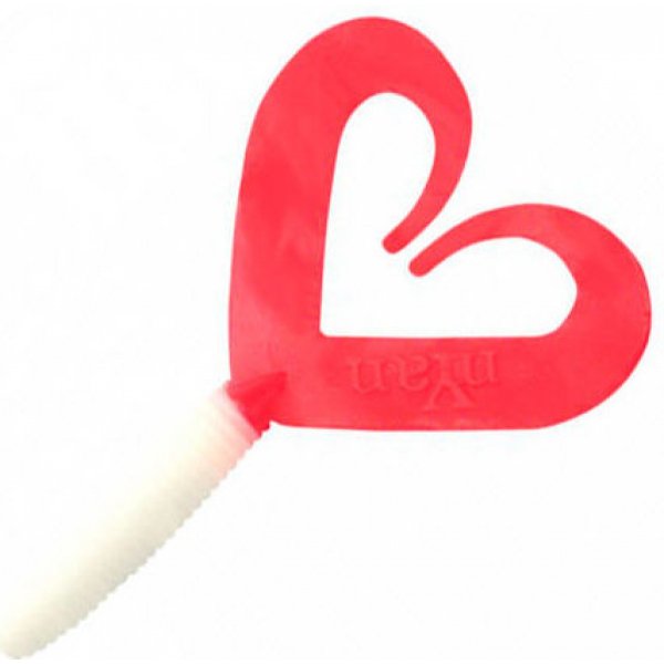 Твистер YAMAN PRO Loop-Two, р.2 inch, цвет № 05 - White with red tail