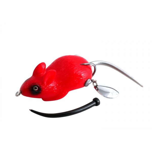 Мышь-незацепляйка Namazu MOUSE с лепестками, 76мм, 26г, цвет 12, крючок-двойник YR Hooks (BN) № 2/0