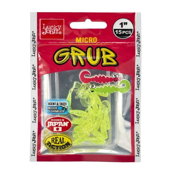 Твистеры съедобные LJ Pro Series MICRO GRUB (2,5 см) цвет 071 (упаковка 15 шт.)