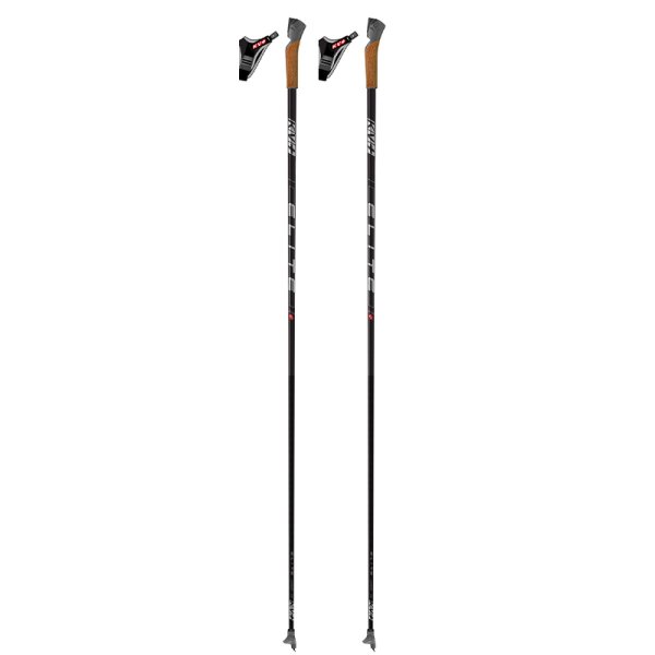 Палки лыжные карбоновые KV+ ELITE QCD 100% Carbon (155см)